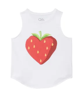 Chaser Kids Strawberry Heart Tank Top for Little/Big Kids