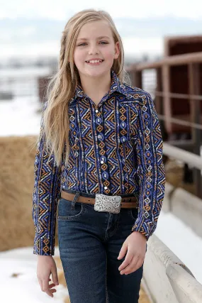 Cinch Kids Southwestern Print Long Sleeve Shirt