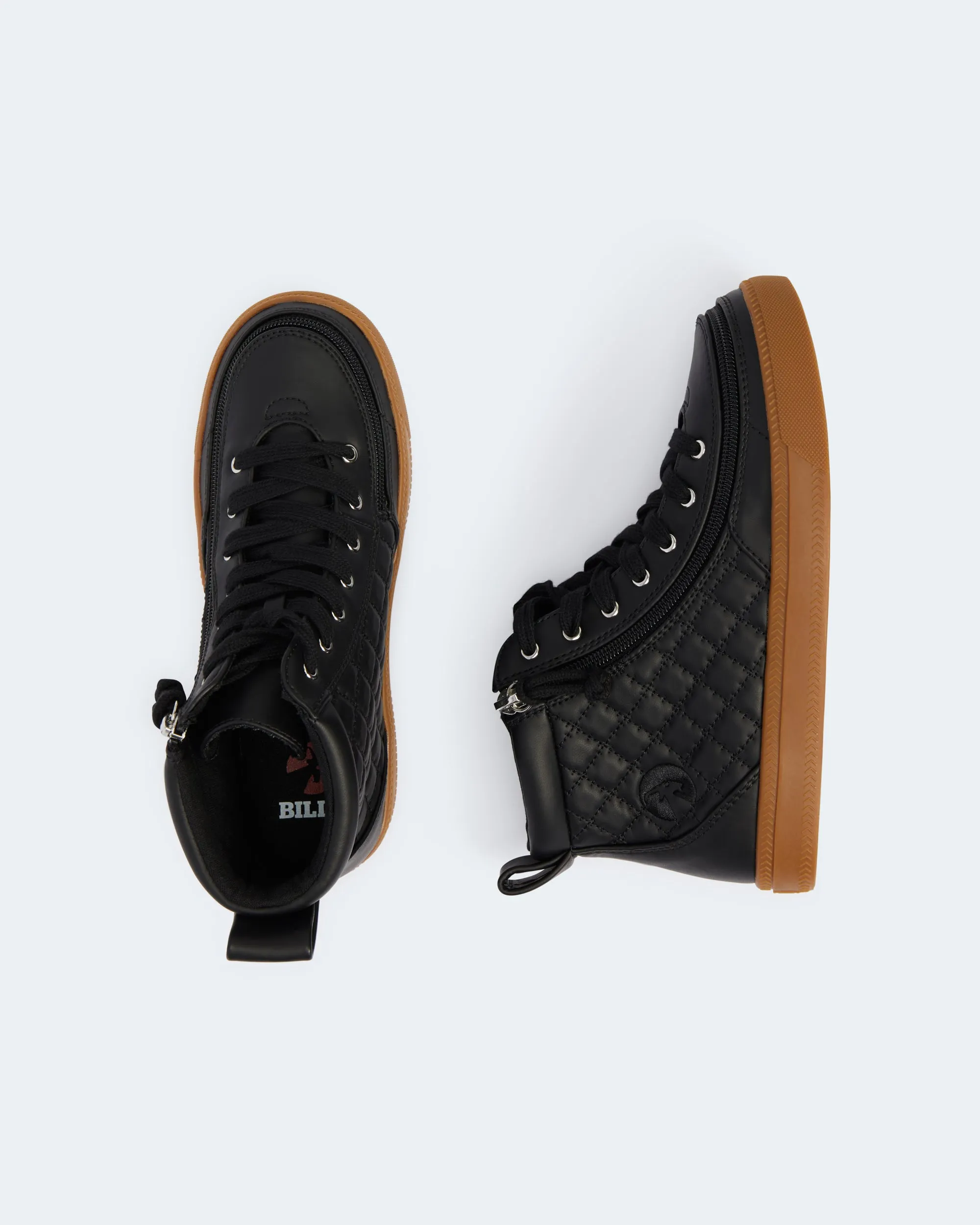 Classic High Top (Kids) - Black Gum Quilt