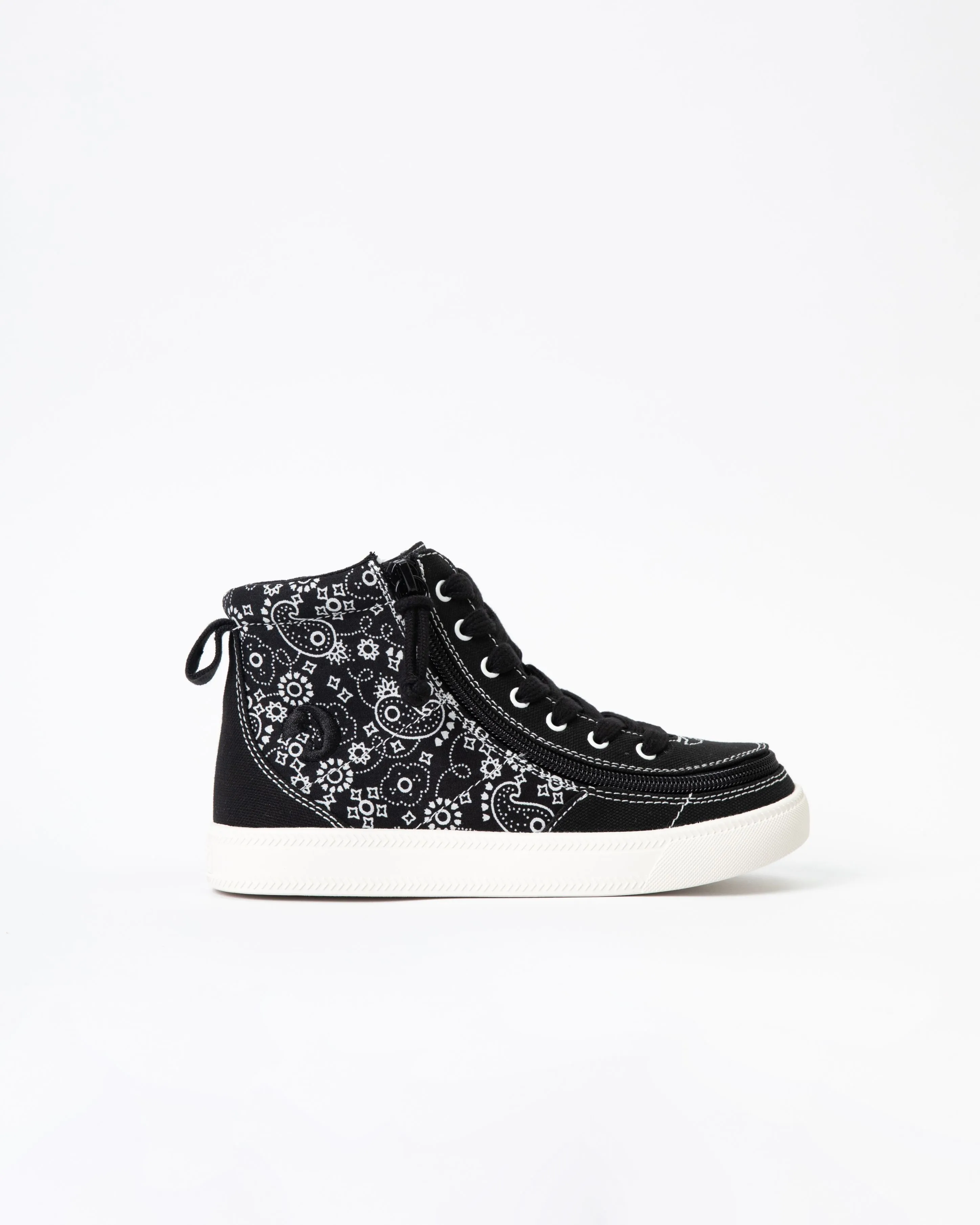 Classic High Top (Kids) - Black Paisley