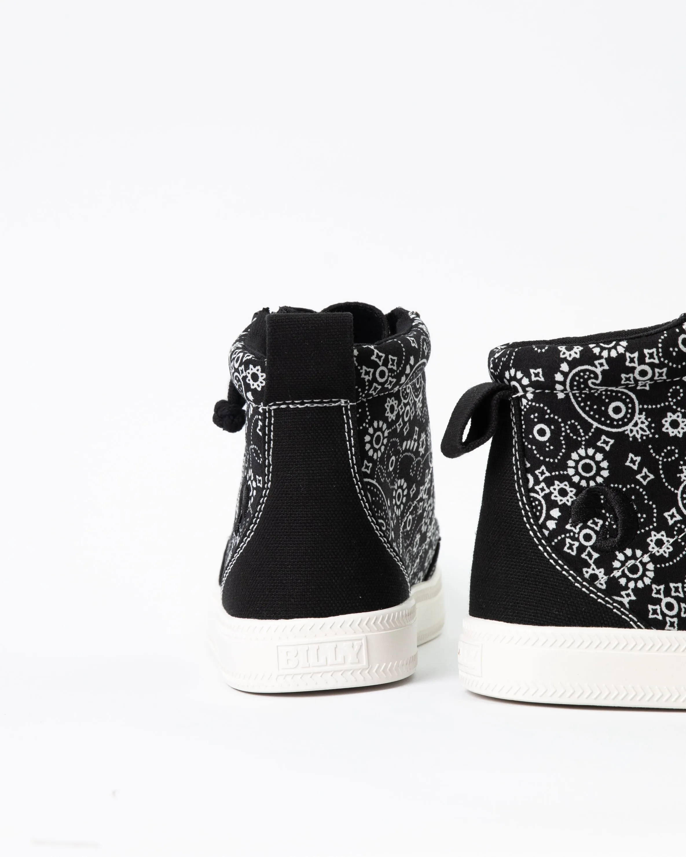 Classic High Top (Kids) - Black Paisley