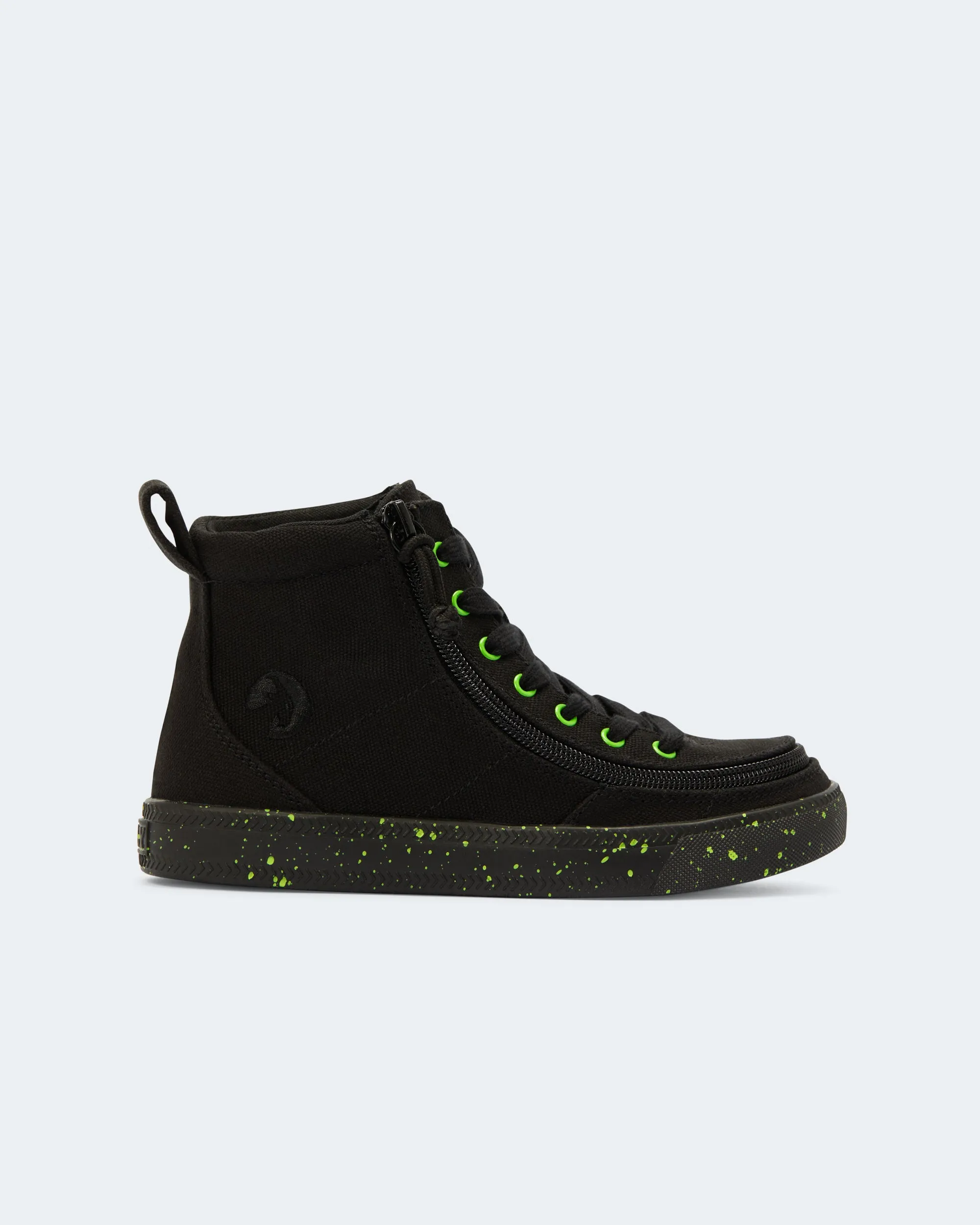 Classic High Top (Kids) - Black/Green Speckle