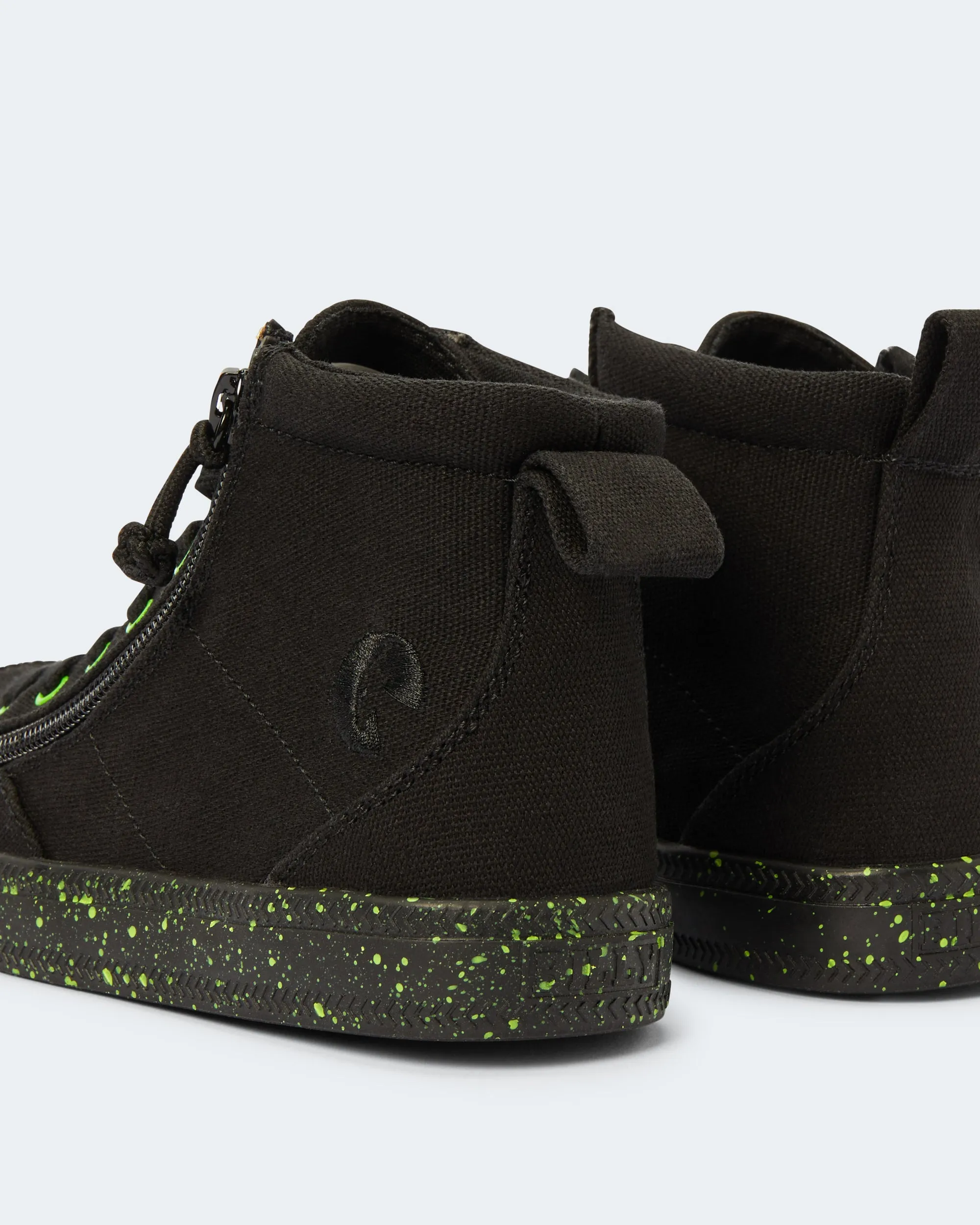 Classic High Top (Kids) - Black/Green Speckle