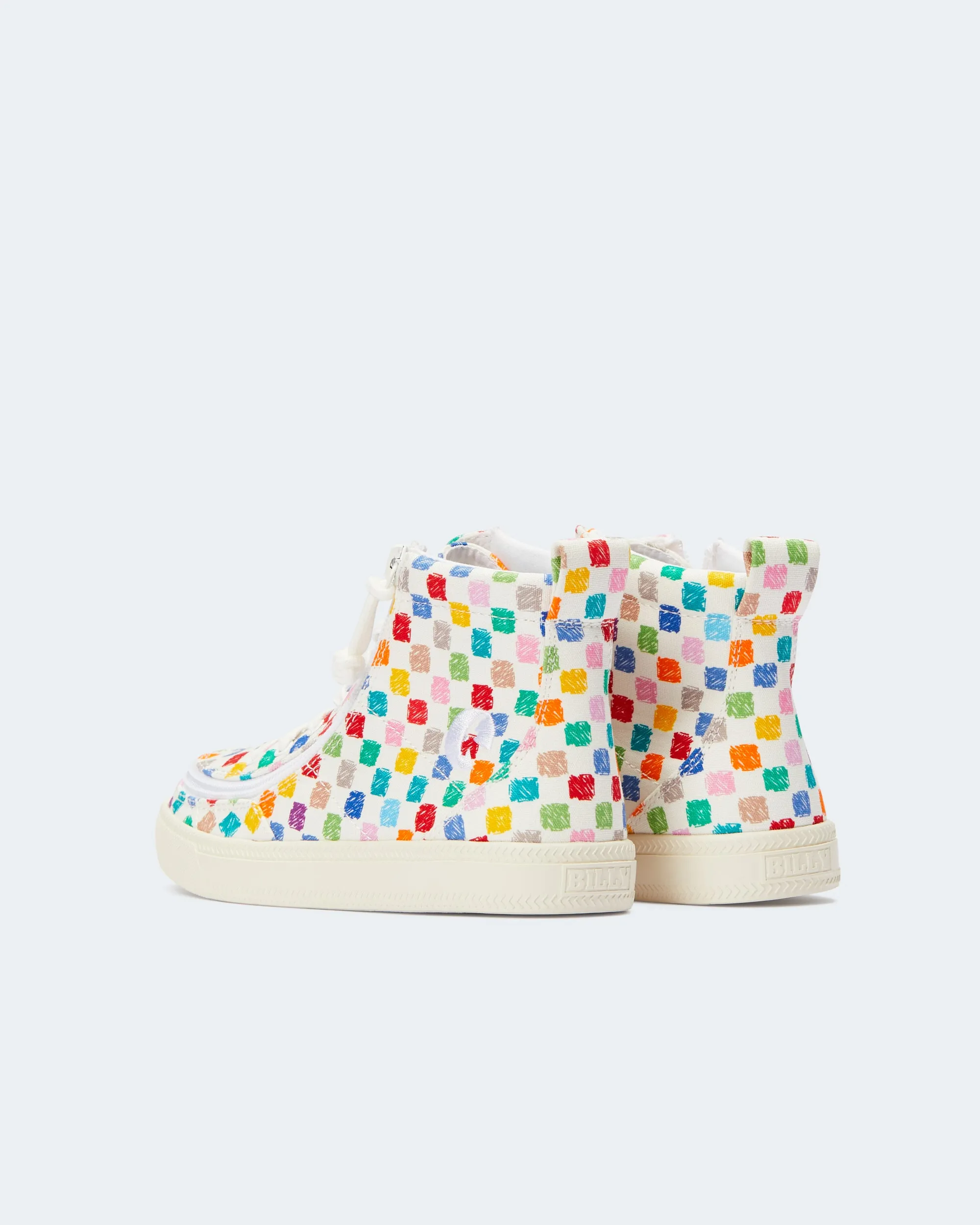 Classic High Top (Kids) - Checkerboard