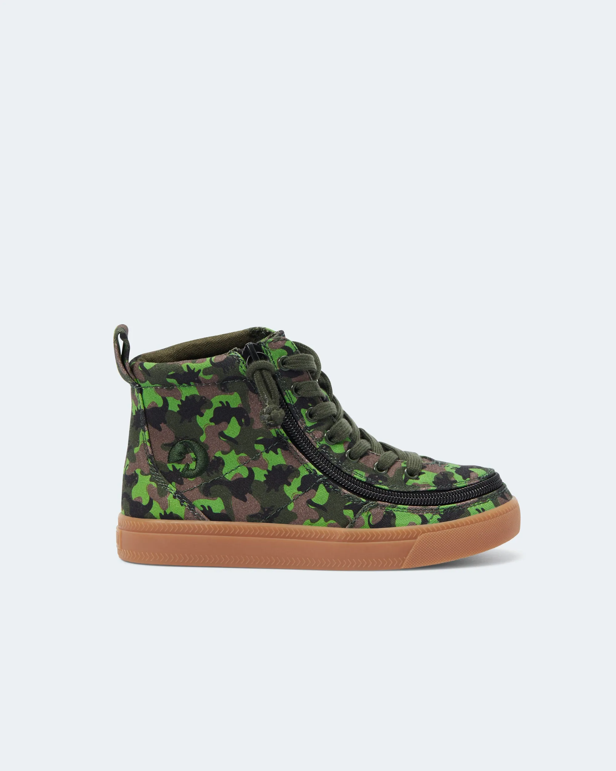 Classic High Top (Kids) - Green Dino