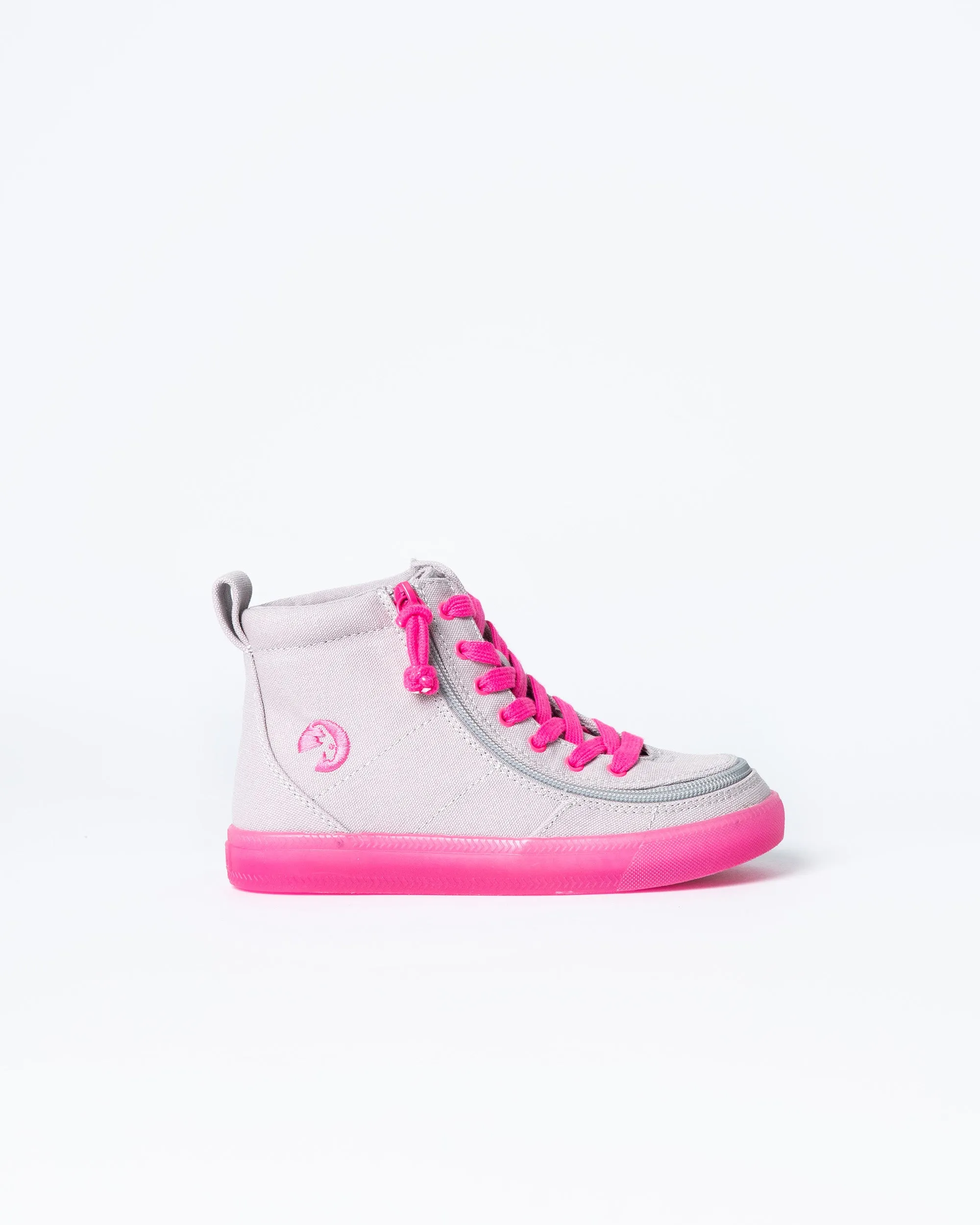 Classic High Top (Kids) - Grey/Pink