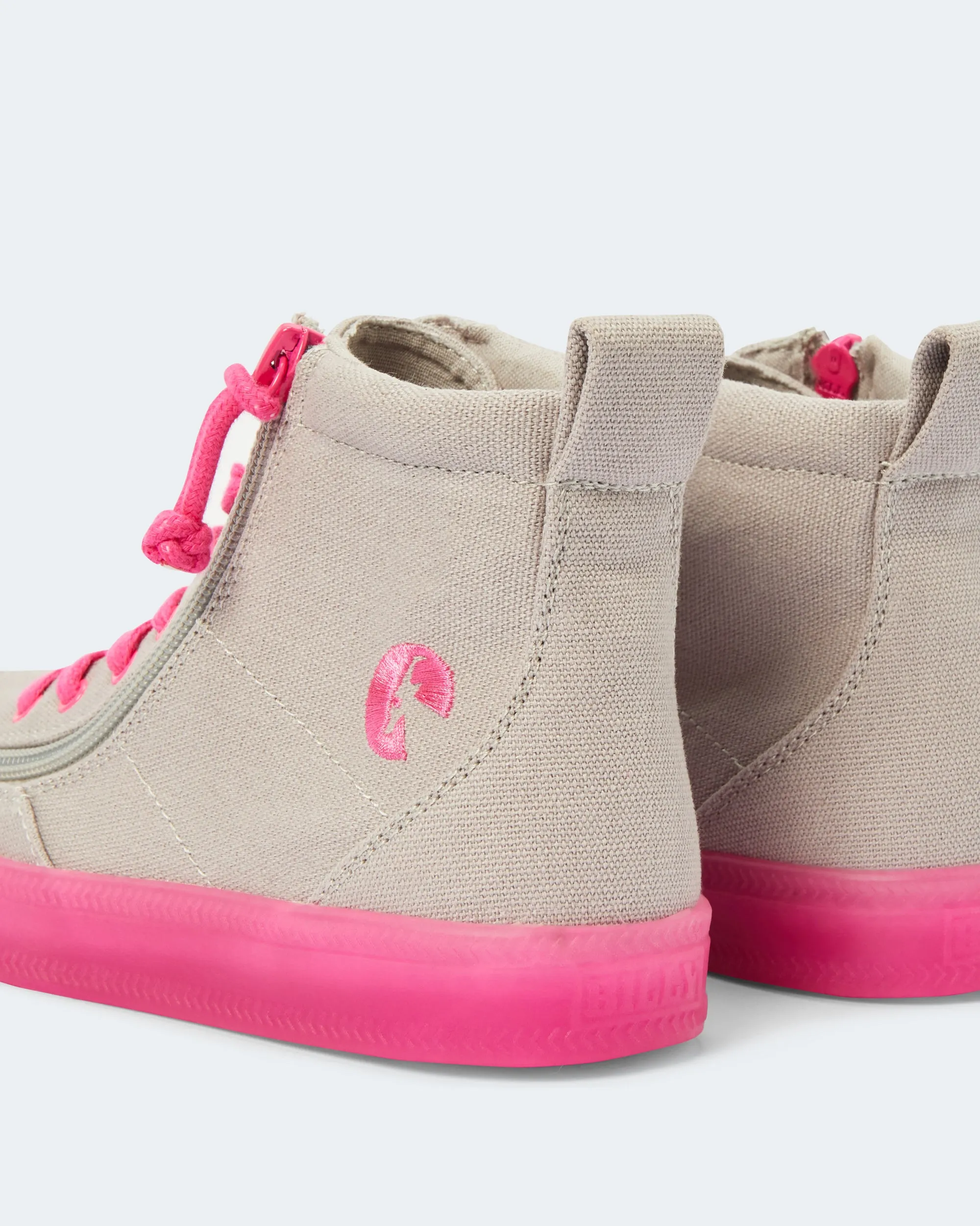 Classic High Top (Kids) - Grey/Pink