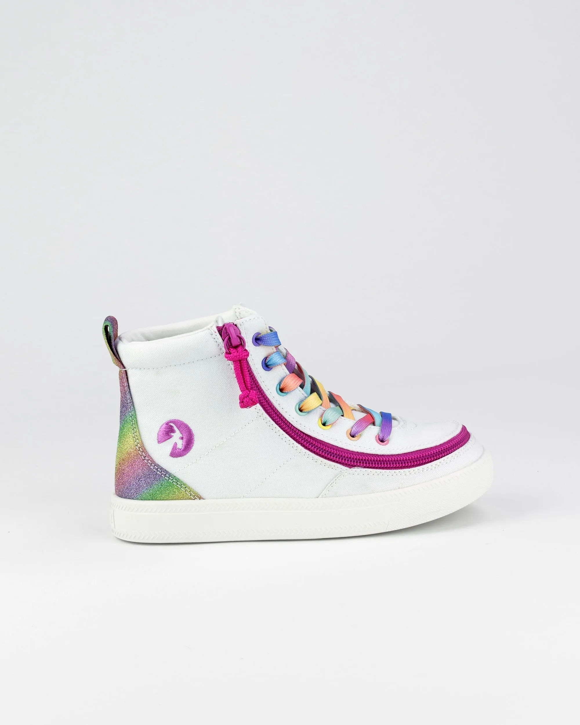 Classic High Top (Kids) - White Rainbow