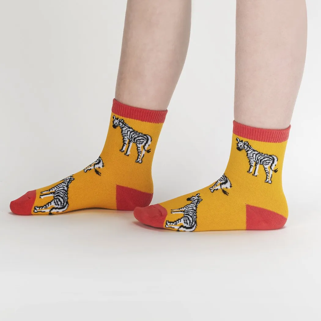 3-Pack of Junior Rhino-Corn Crew Socks