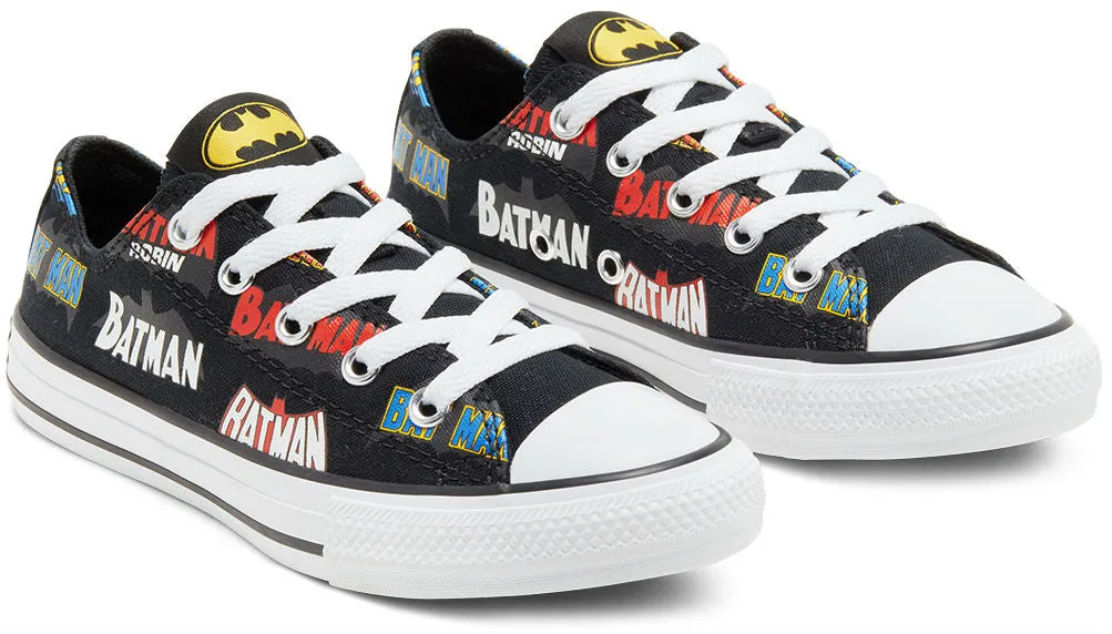 Converse Chuck Taylor All Star Kids Batman Text Low Top Black/Multi