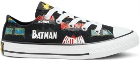 Converse Chuck Taylor All Star Kids Batman Text Low Top Black/Multi