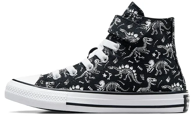 Converse Kids Chuck Taylor All Star 1V Hi Top Easy-On Dinos Black/White/White