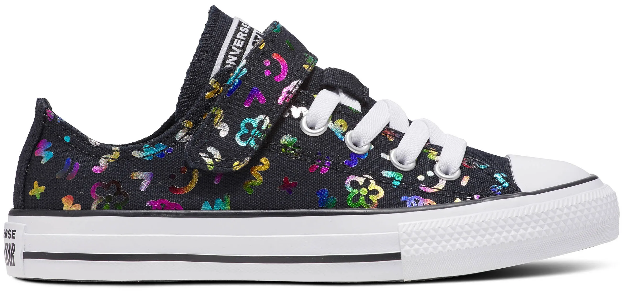 Converse Kids Chuck Taylor All Star 1V Low Top Doodles Black/White/Black