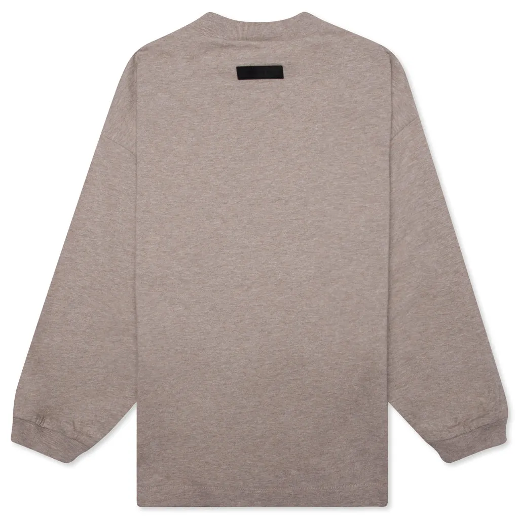 Children's Long Sleeve Tee - Heathered Core Color