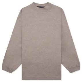 Children's Long Sleeve Tee - Heathered Core Color