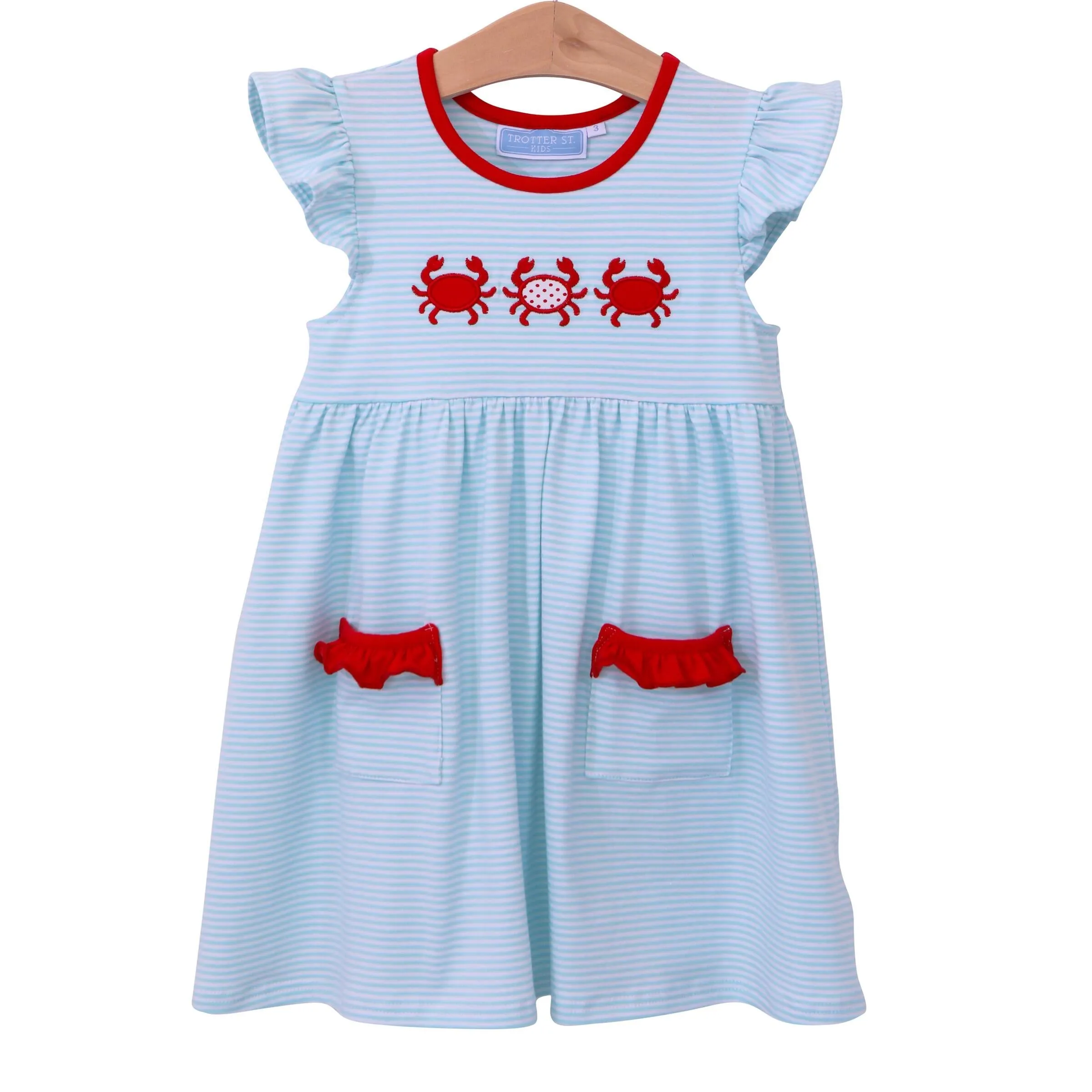 Kids' Crab Trio Flutter Dress