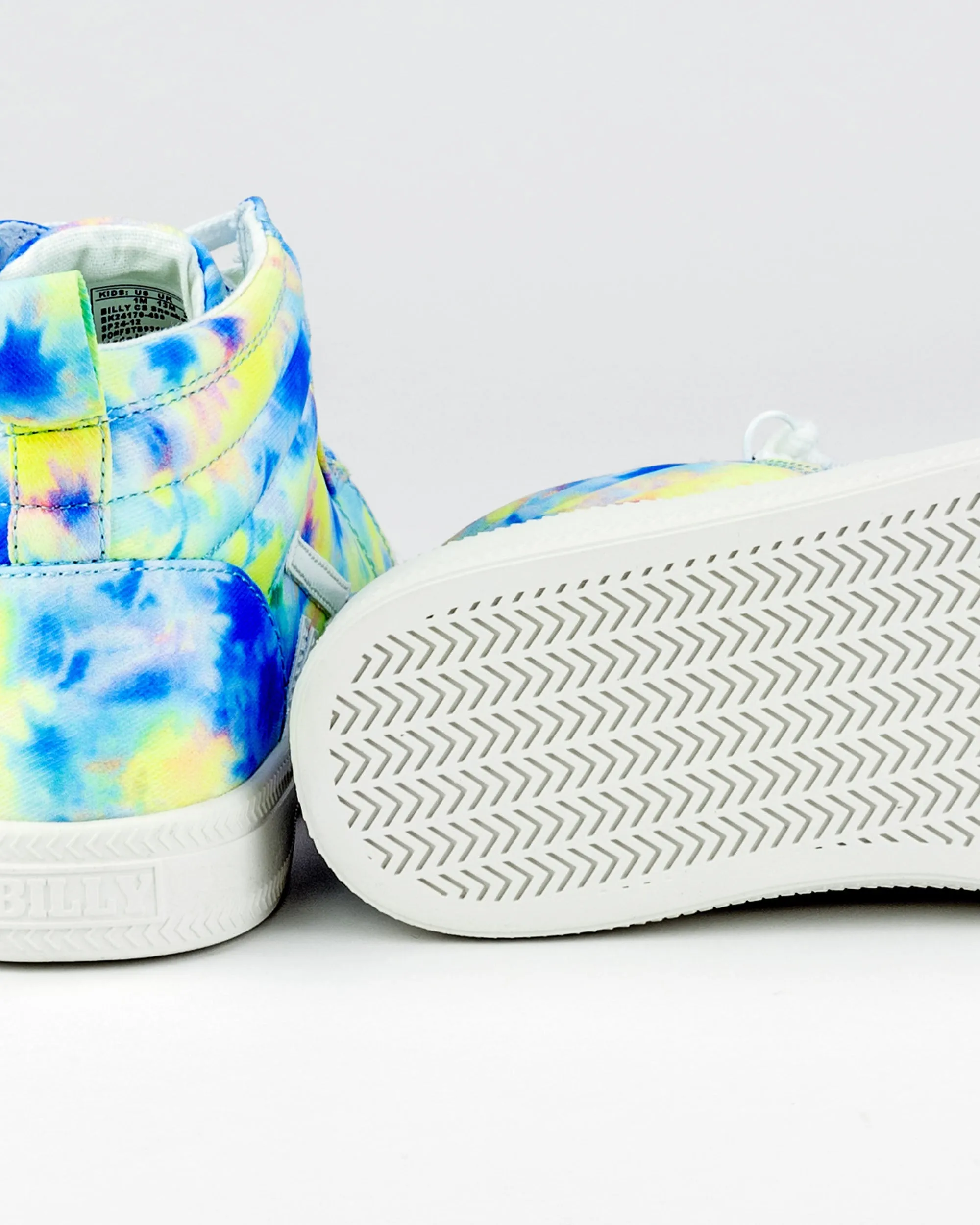 CS High Top (Kids) - Blue Watercolour