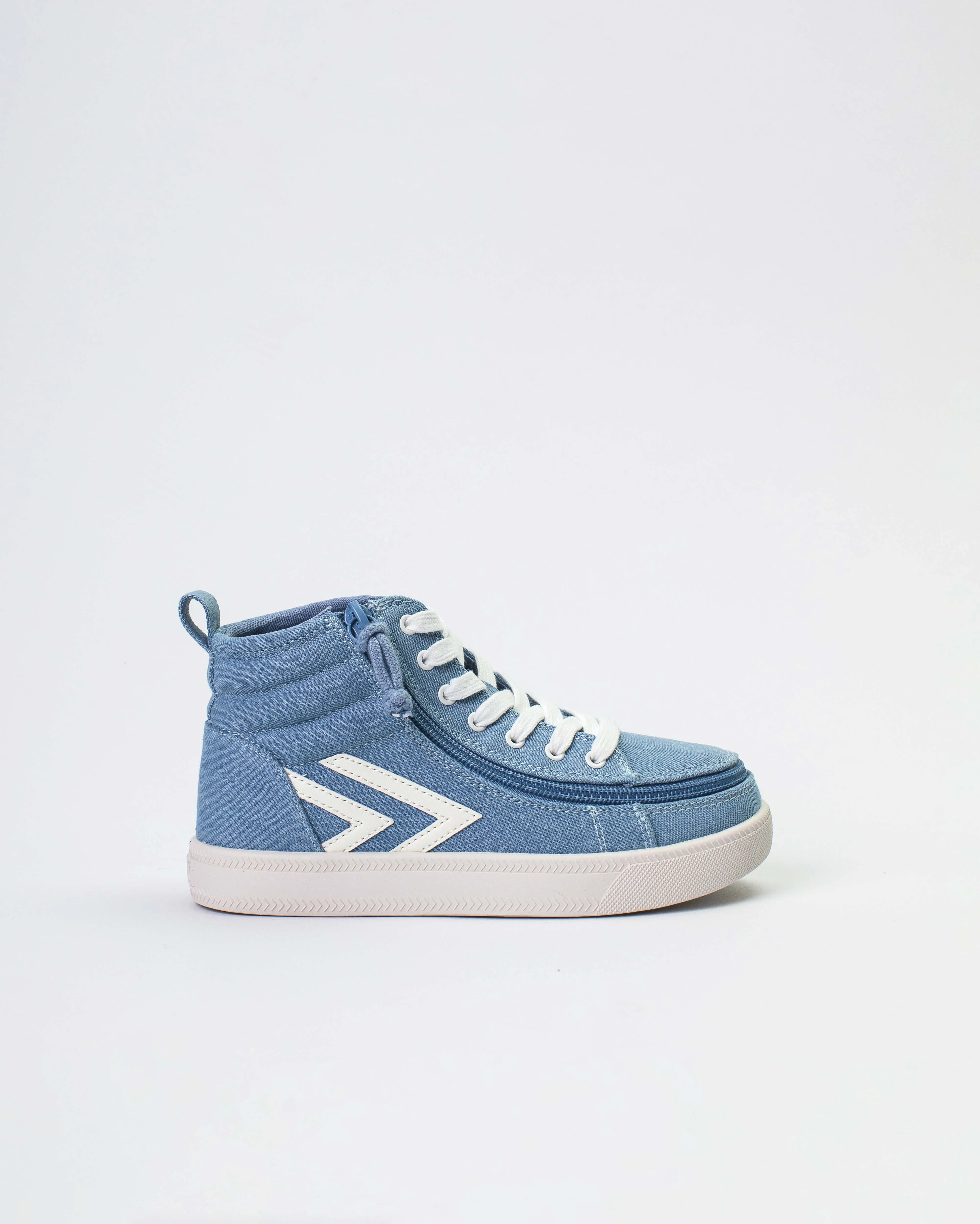 CS High Top (Kids) - Denim/White