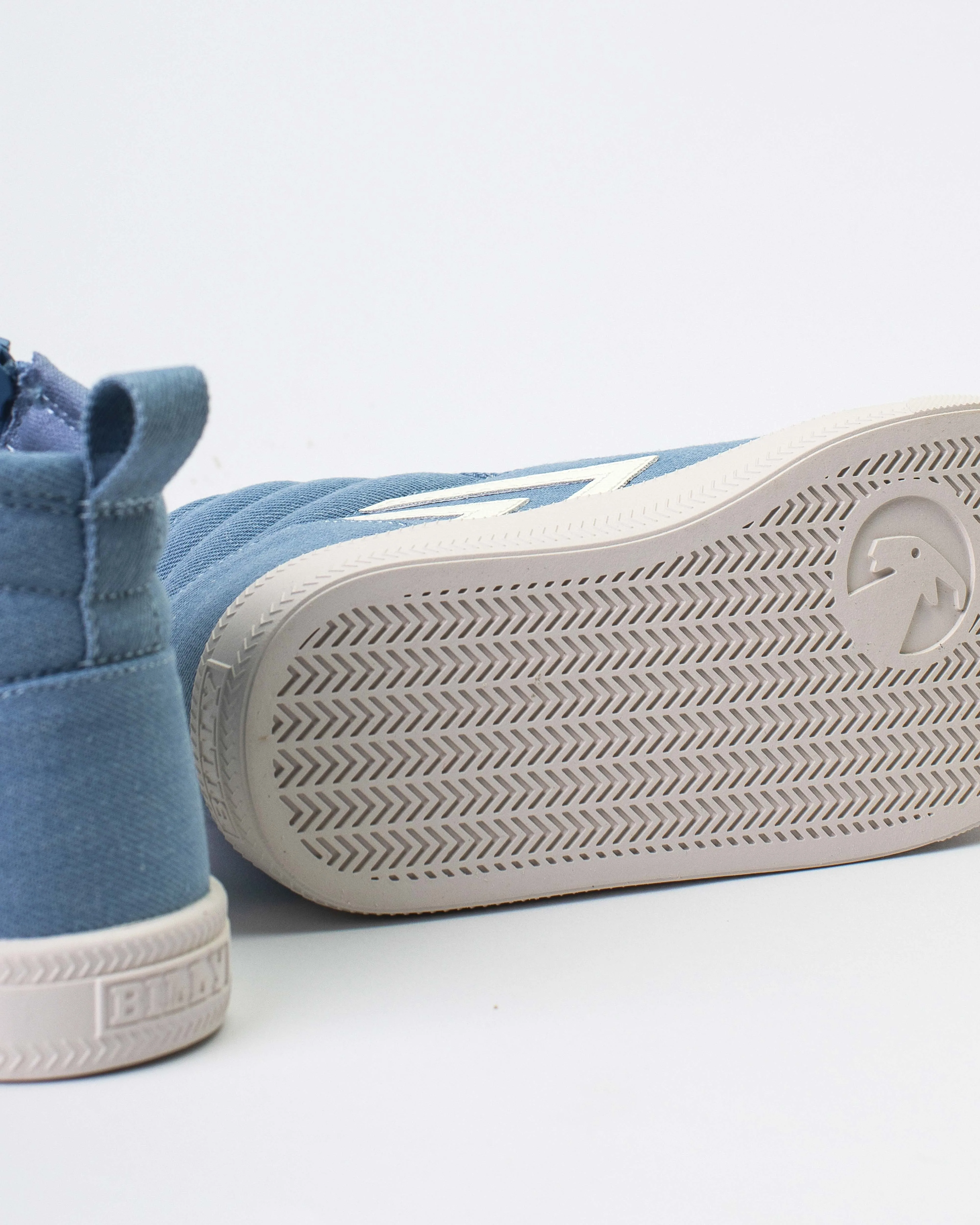 CS High Top (Kids) - Denim/White