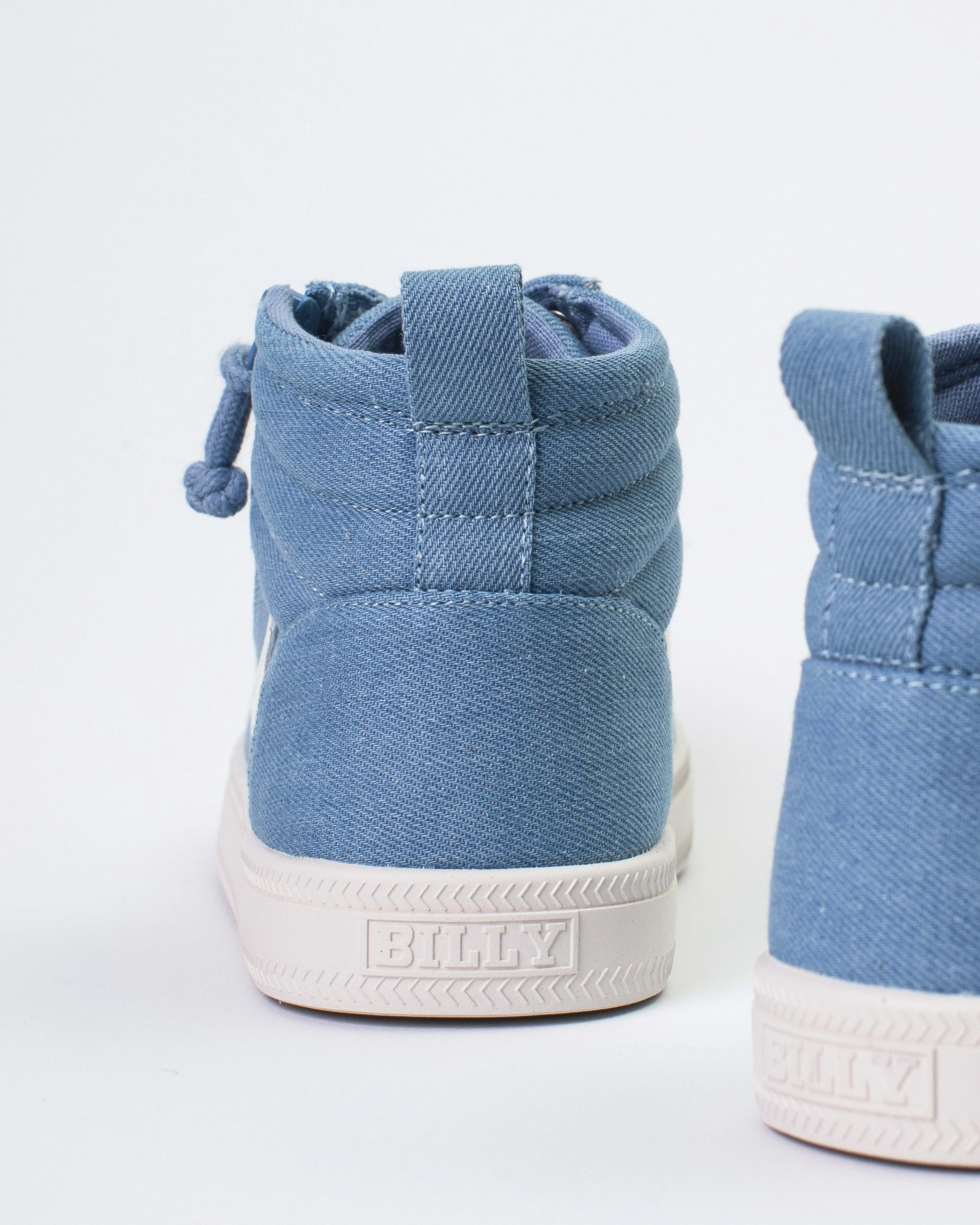 CS High Top (Kids) - Denim/White