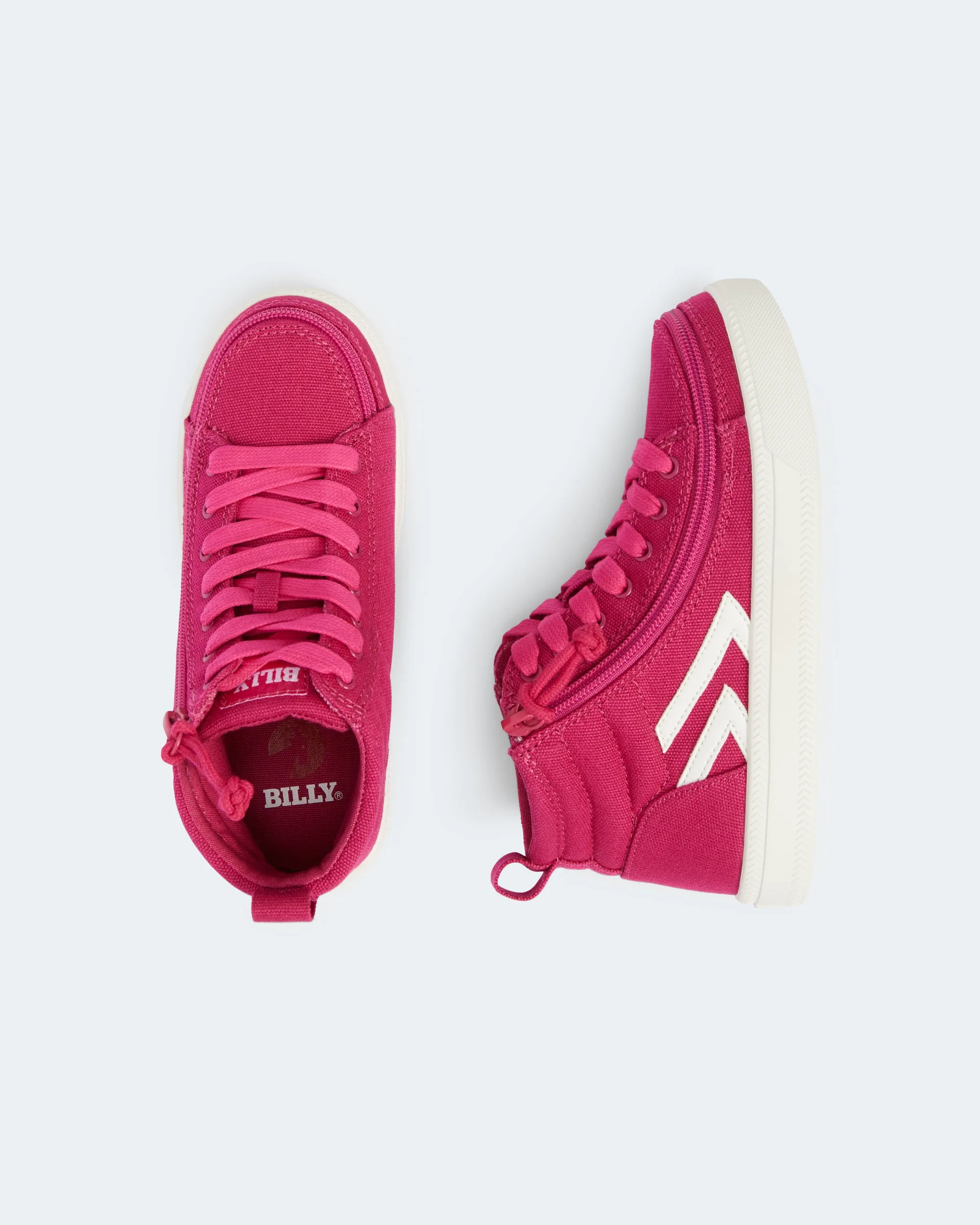 CS High Top (Kids) - Fuchsia/White