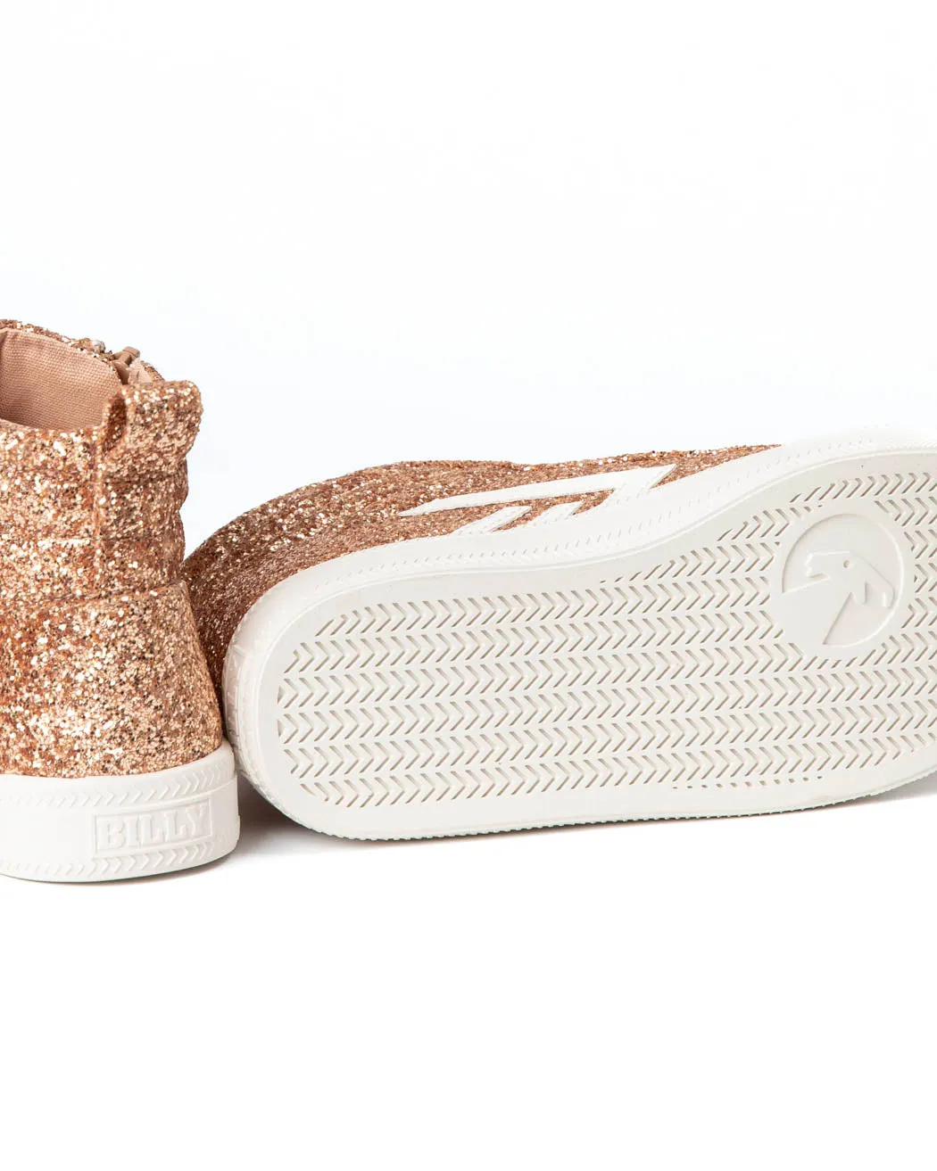 CS High Top (Kids) - Rose Gold Glitz