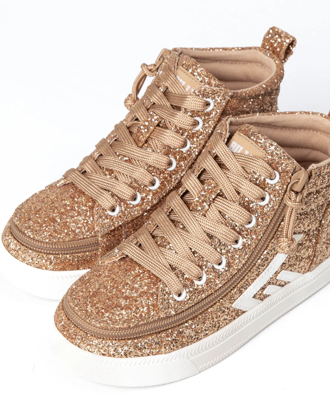 CS High Top (Kids) - Rose Gold Glitz