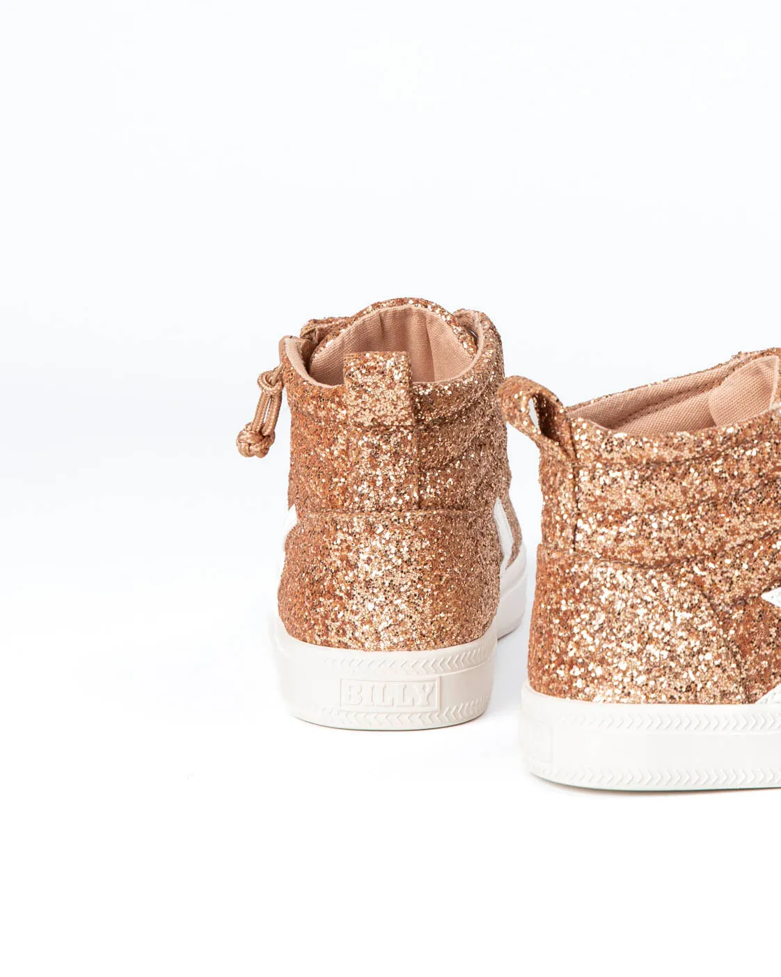 CS High Top (Kids) - Rose Gold Glitz