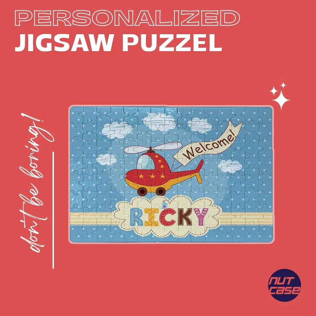 Custom Jigsaw Puzzle for Kids - Helicopter