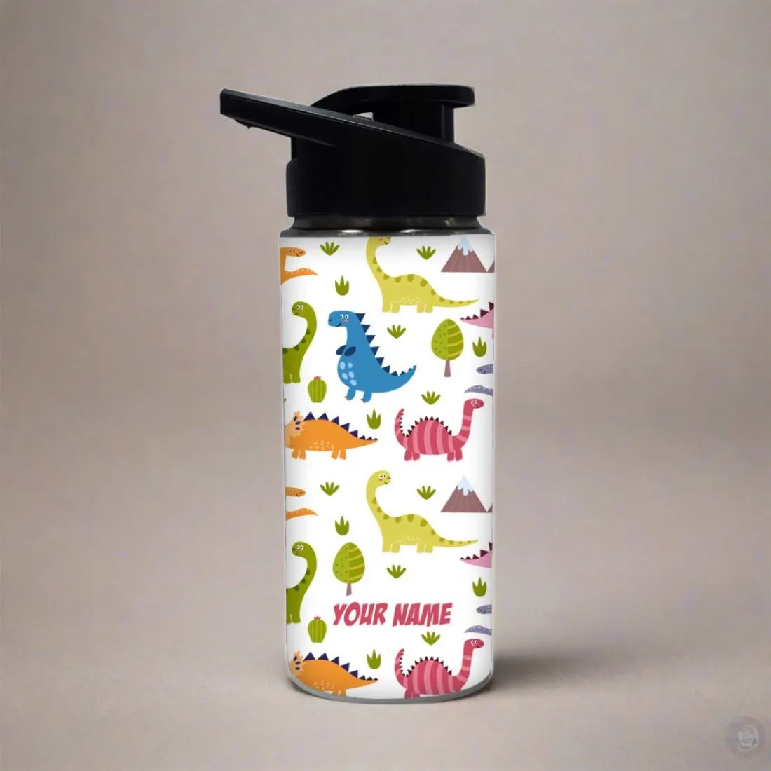 Custom Name Bottle For Kids Sipper Bottles - Cute Dinosaur