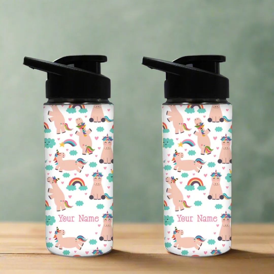 Customized Bottle with Name Sipper Bottles for Kids-Unicorn