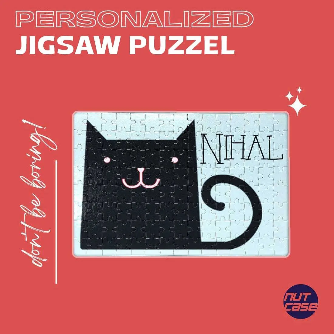 Customized Puzzle for Kids - Black Cat