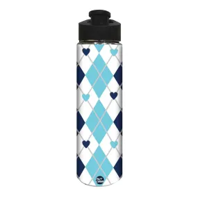 Designer Sipper Bottle for Kids -  Blue Heart