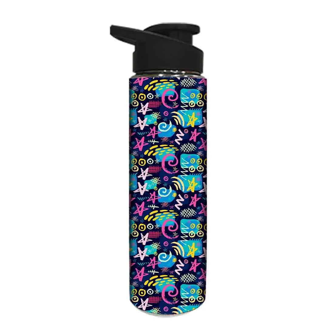 Designer Sipper Bottle for Kids -  Multicolor Trendy Pattern