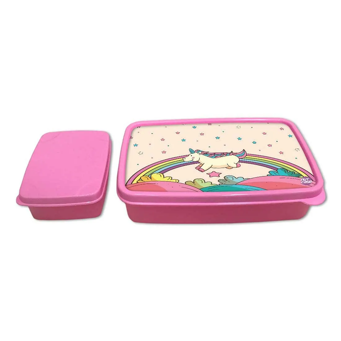 Designer Snacks Storage Box for Kids Girls Lunch Box - Unicorn