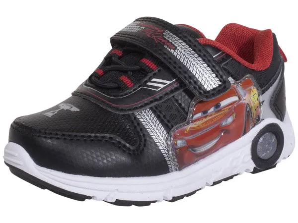 Disney Little Kids Boy's Cars Sneakers Light Up Black/Red Sz: 11 CH80039N