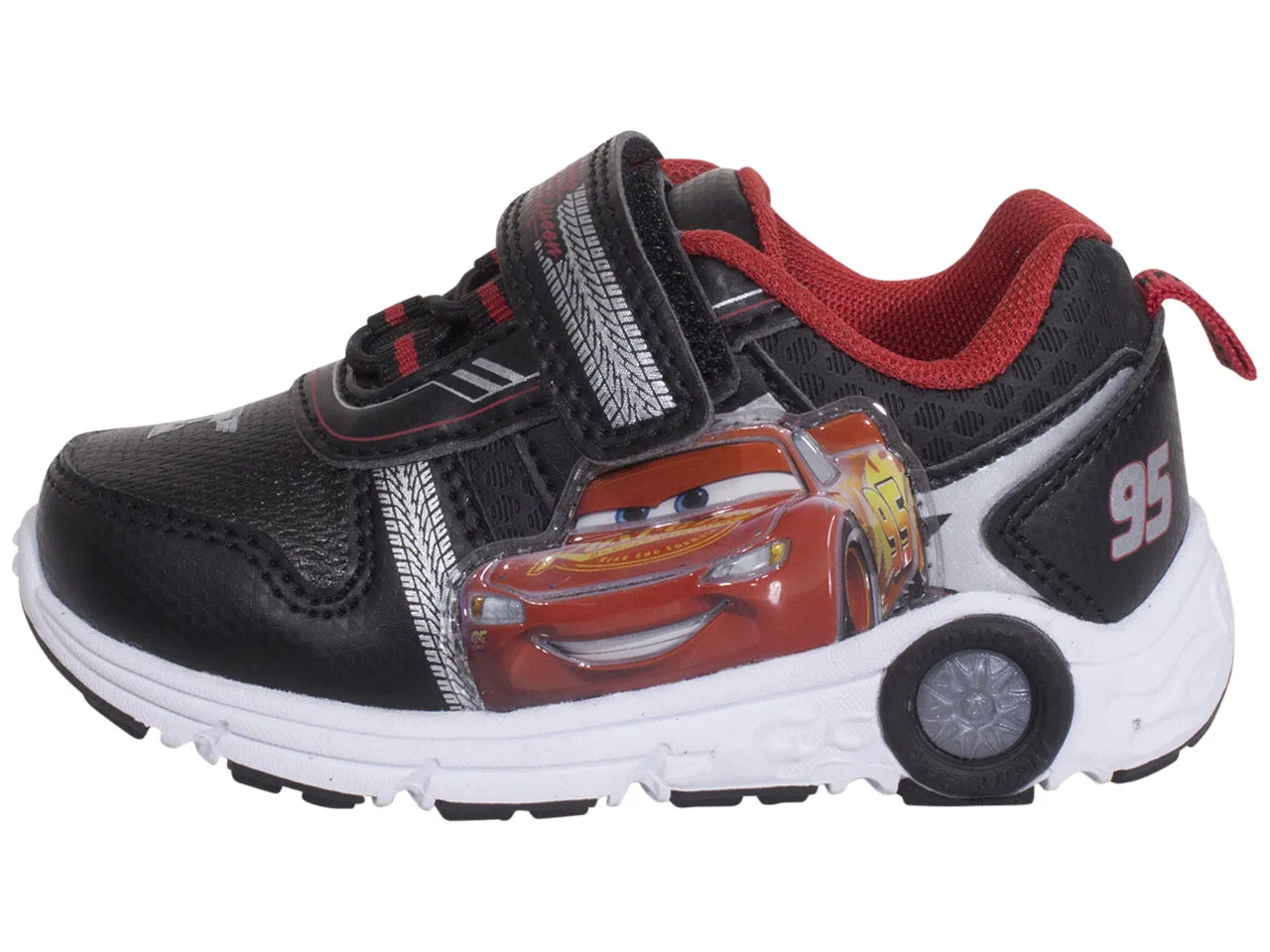 Disney Little Kids Boy's Cars Sneakers Light Up Black/Red Sz: 11 CH80039N