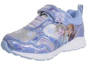 Disney Little Kids Girl's Frozen II Sneakers Light Up Blue/Purple Sz: 11