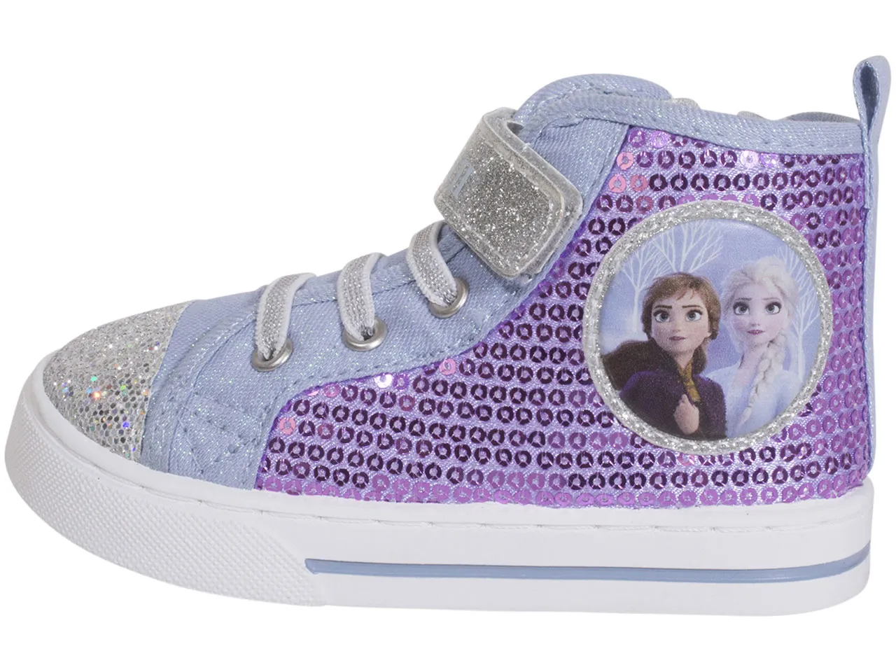 Disney Toddler Kids Girl's Frozen II Sneakers High Top Purple/Blue Sz: 9T