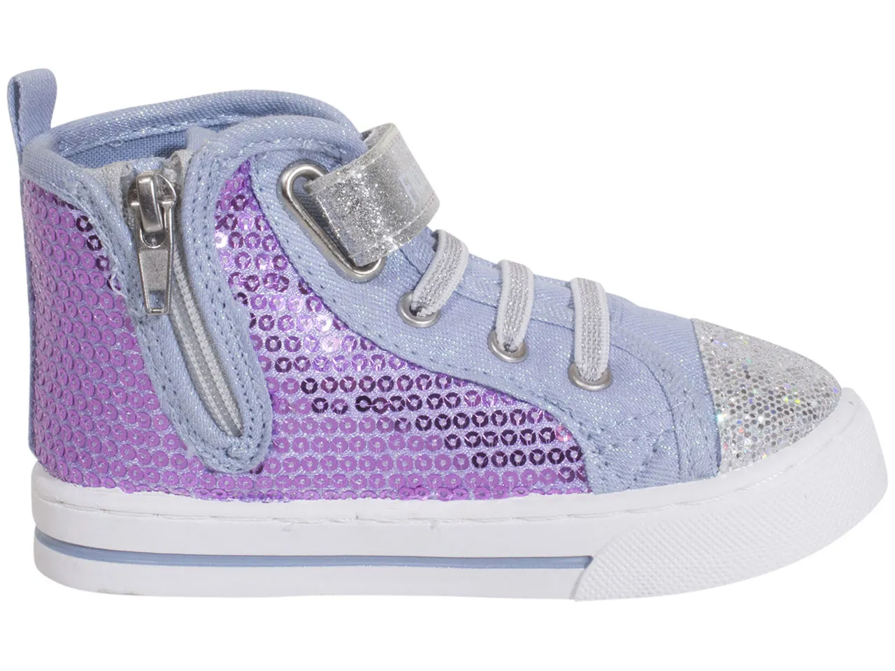 Disney Toddler Kids Girl's Frozen II Sneakers High Top Purple/Blue Sz: 9T