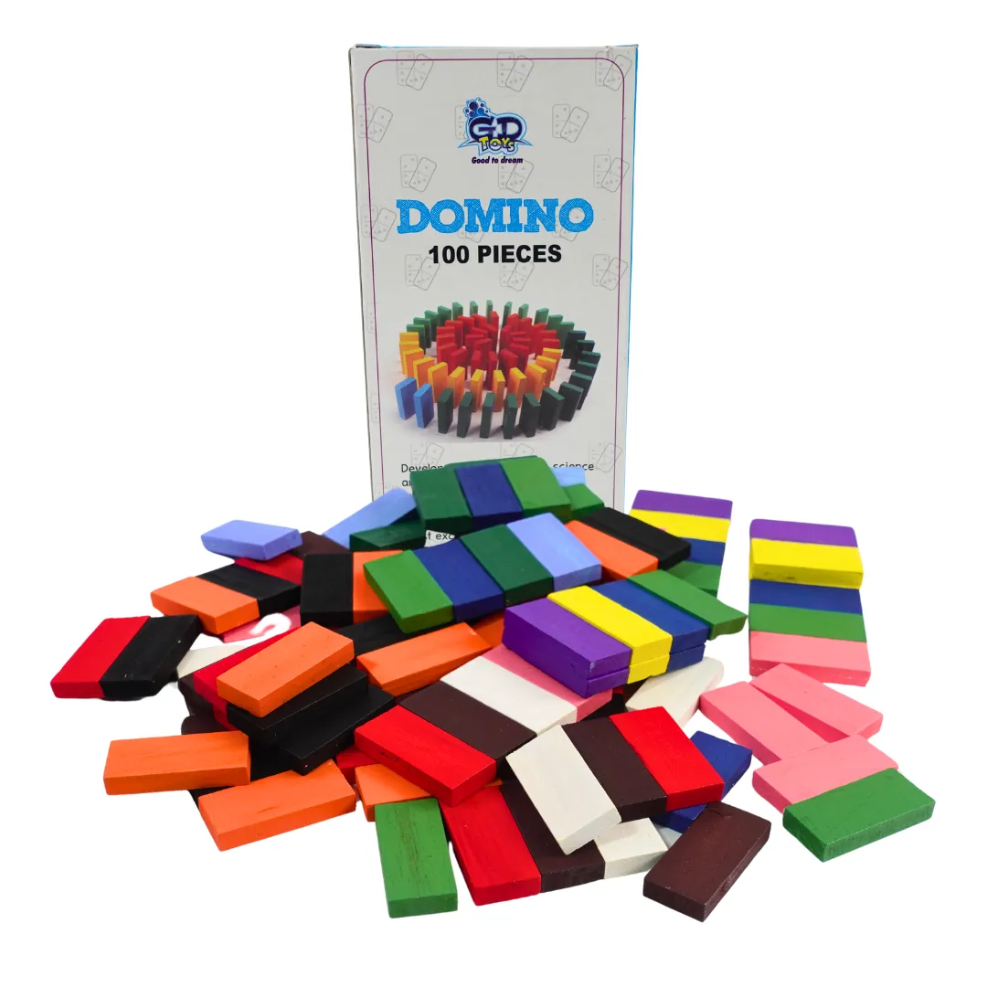 100-Piece Domino Set for Kids Aged 3 and Up