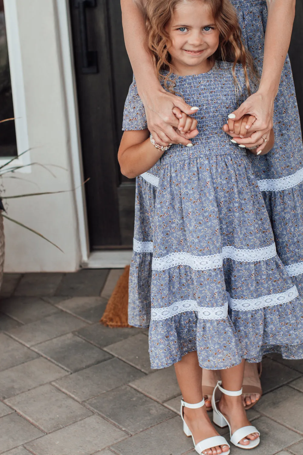 Kids' Dusty Blue Isla Maxi Dress