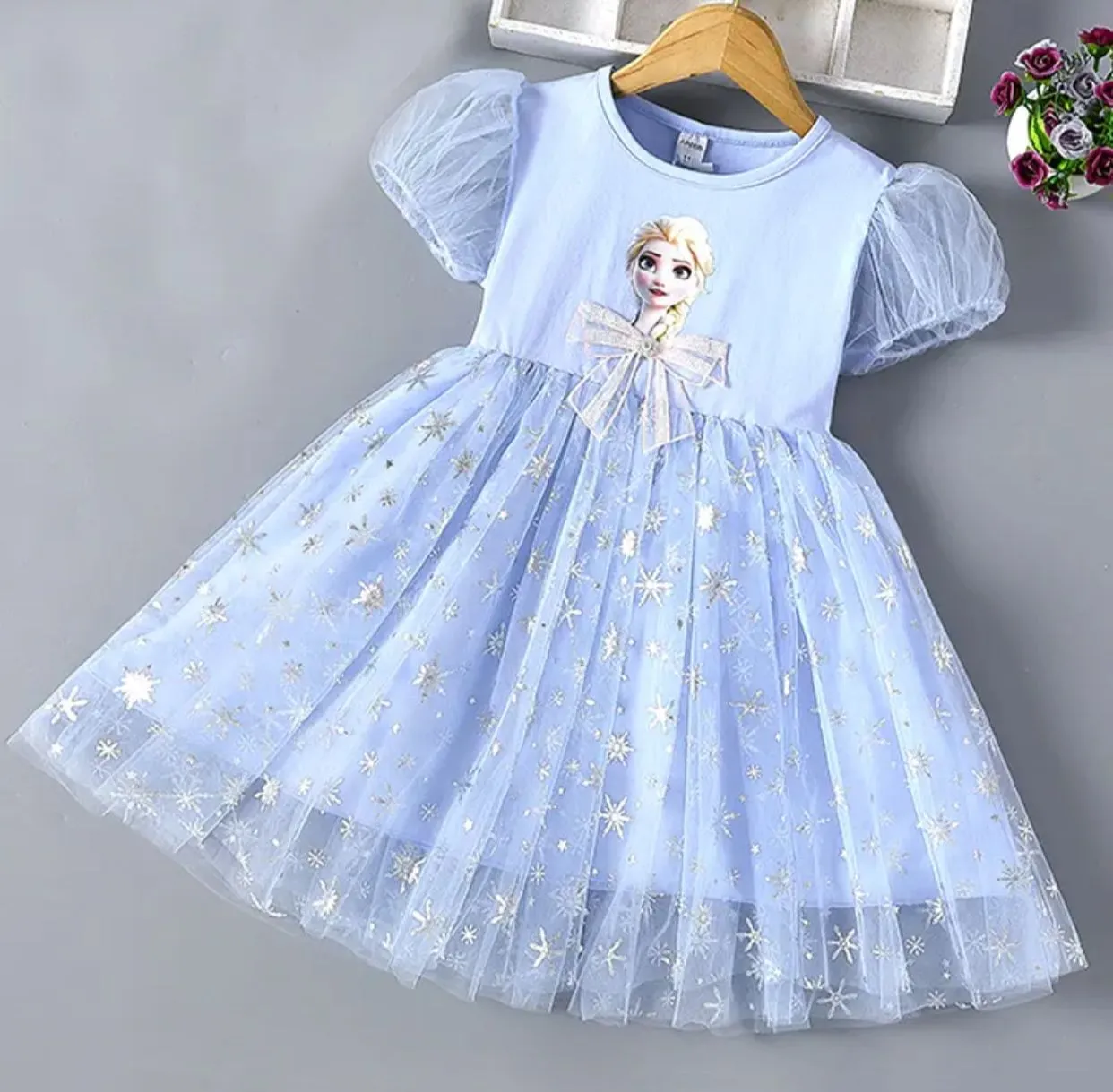 Frozen Fashion Elsa Princess Baby Girl Toddler Dress