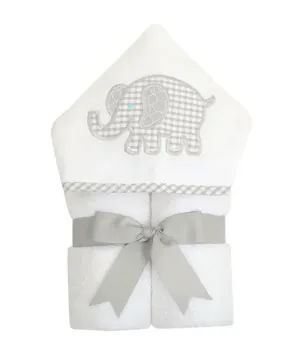 Everykid Gray Elephant Bath Towel