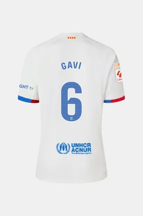 Official FC Barcelona Junior Away Shirt 23/24 - GAVI