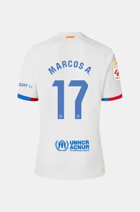 LFP FC Barcelona Away Shirt 23/24 for Junior - MARCOS A.