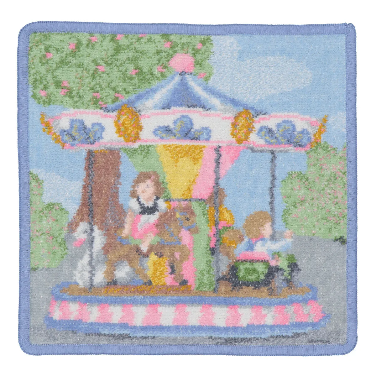 Light Blue Funfair Washcloth