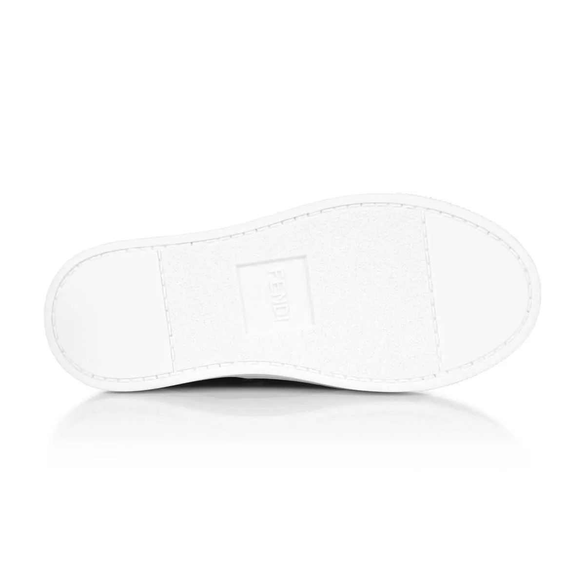 Fendi Kids - Fendi Kids White & Brown Leather FF Logo Trainers | Childsplay Clothing