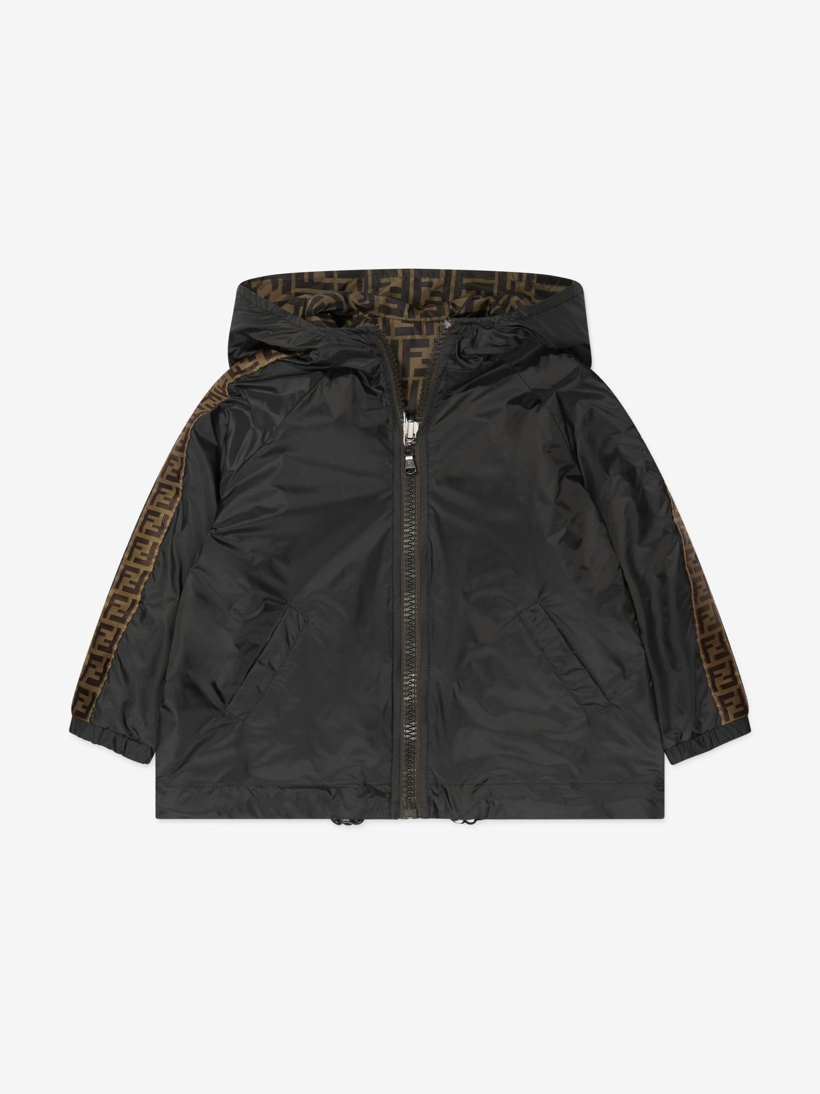 Fendi Kids - Kids Logo Trim K-Way Jacket | Childsplay Clothing