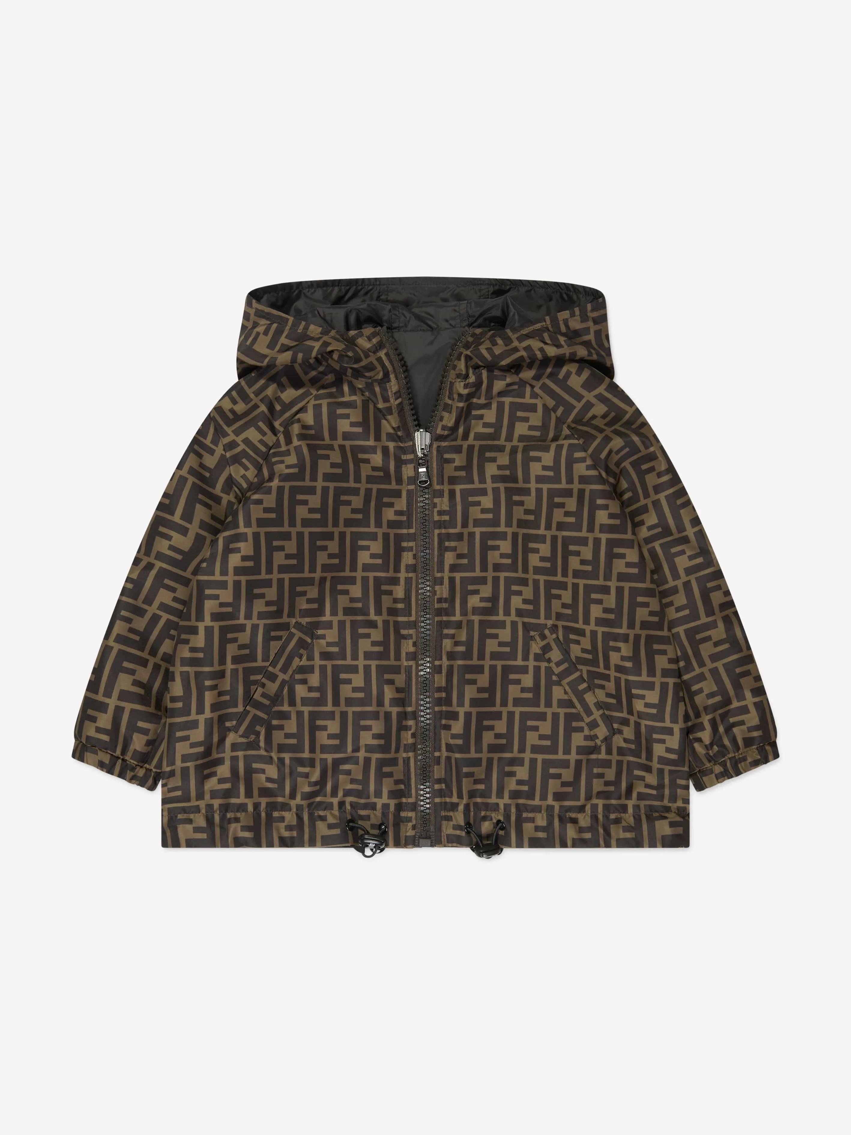 Fendi Kids - Kids Logo Trim K-Way Jacket | Childsplay Clothing